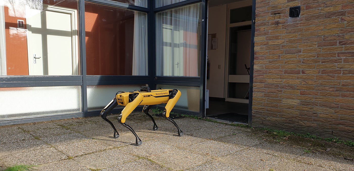 SPOT robot at TNO's research facilities, NL. Used with Permission.